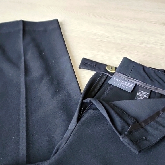 EXPRESS SLACKS BLACK SIZE 7/8 - Picture 3 of 3